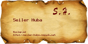 Seiler Huba névjegykártya